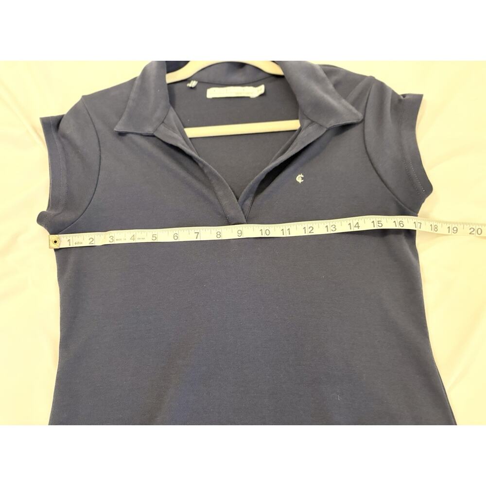 Criquet Women’s Navy Polo Dress Cotton Austin TX Size S USA Preppy - Picture 9 of 10